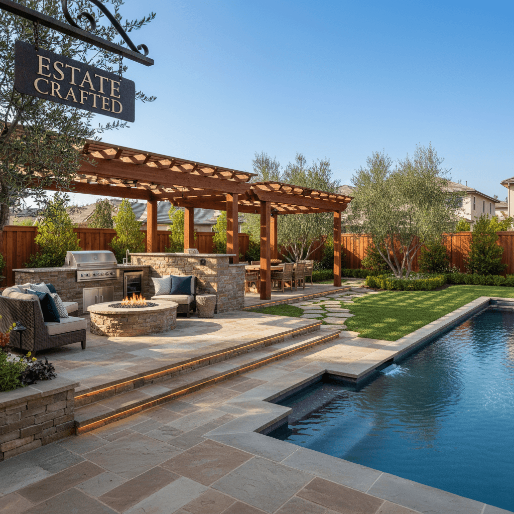 Finished home improvement and outdoor project